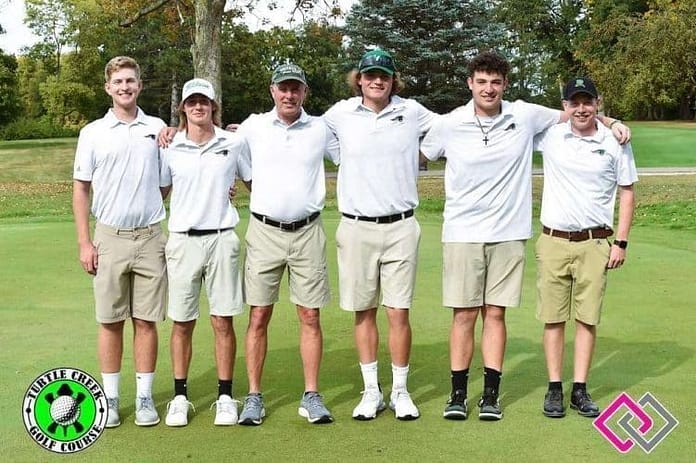 (L-R) Will Gettinger, Aidan Honeyman, Brian Stickle, Ethan Sunsdahl, Bryce Blumenstock, Aaron Lavy