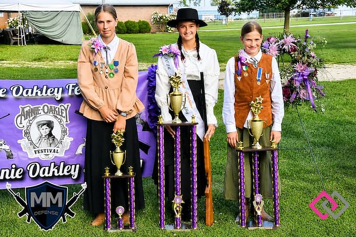 Hadassah Evans, Alia Hunt, Violet Evans - 2026 Miss Annie Oakley