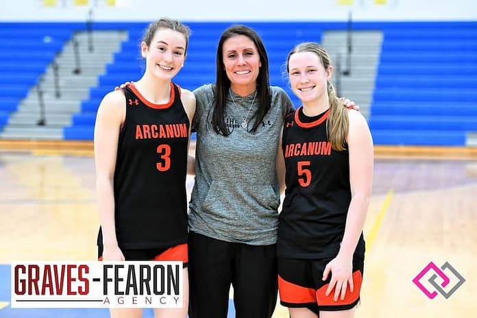 Alexis Gibbons, Coach Abbey Moore, Brooke Anderson
