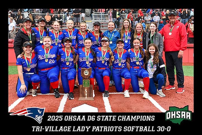 Tri-Village SB State Champs Team