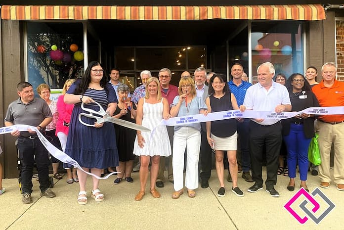 Topsy Turvy Toys ribbon cutting