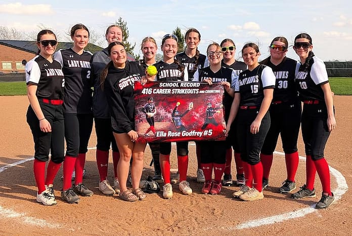 Ella Godfrey MV Strikeout Record