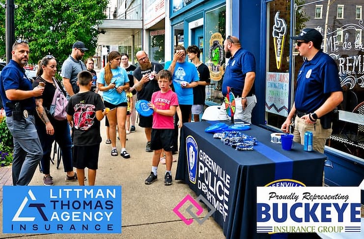 Cones with a Cop Draws Nearly 200 to Downtown Greenville