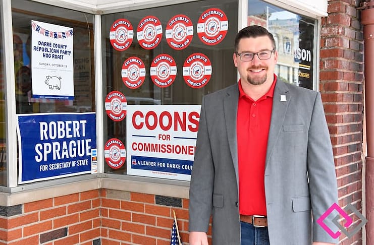 Coons highlights agriculture, community ties, family in commissioner bid